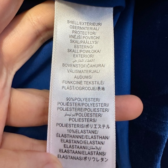 NWT Aidan Mattox Tuxedo Velvet Dress - size 0 - Picture 9 of 9